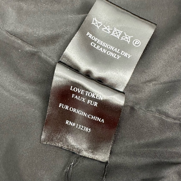 Love Token Faux Fur Jacket Women’s S Cheetah Leopard Short Coat Mob Wife Party - Picture 6 of 13